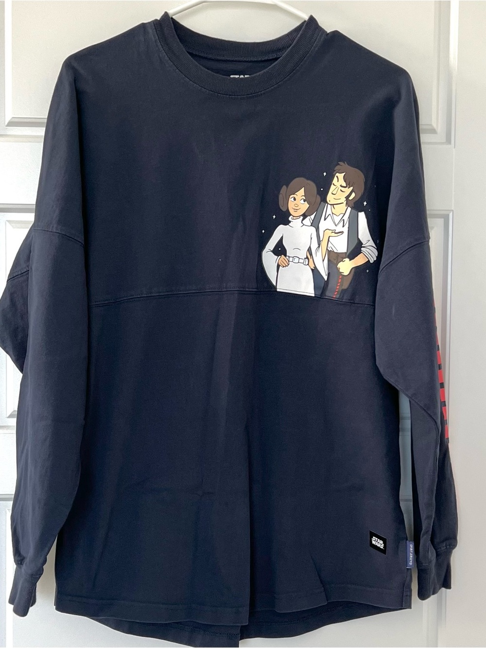 Disney Parks Navy Star Wars Princess Leia I Know Spirit Jersey Adult Small